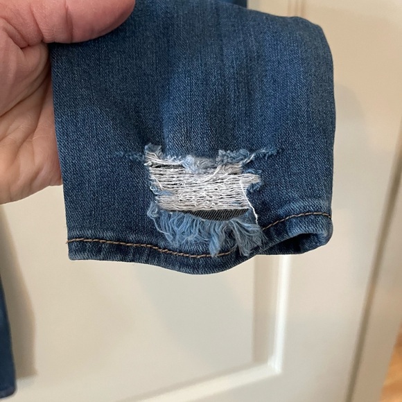 Leith Medium Wash Distressed Ankle Jeans Women’s Size 24 - Picture 2 of 15